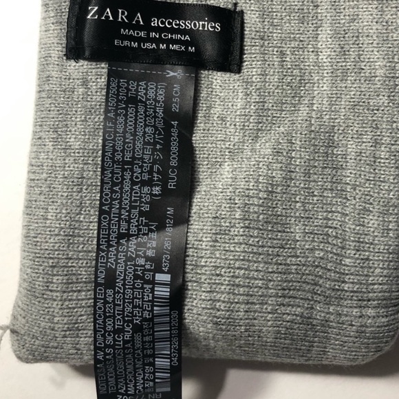 Zara NEVER TOO LATE beanie hat for women - Picture 3 of 3